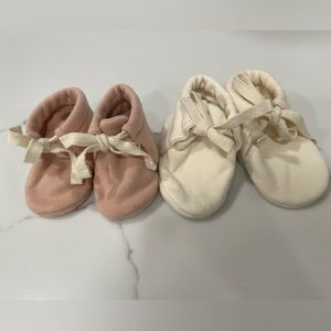 Bundle of two pairs Quincy mae baby booties